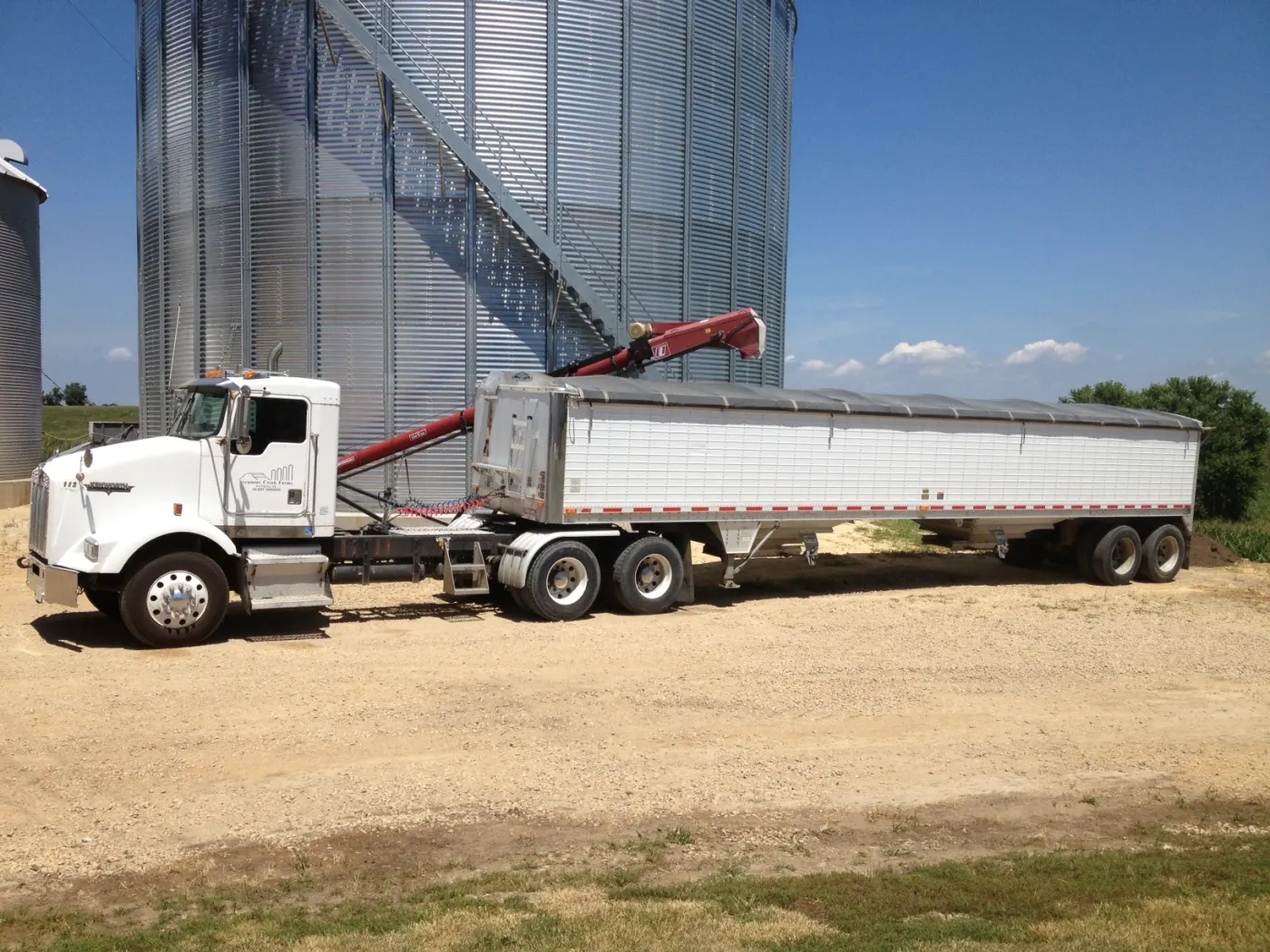 Kenworth with grain trailer